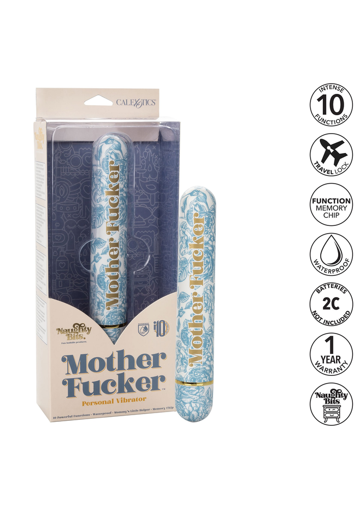 CalExotics Naughty Bits Mother Fucker Personal Vibrator MULTICOLOR - 1