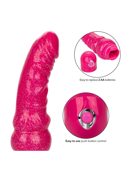 CalExotics Naughty Bits Lady Boner Bendable Personal Vibrator PINK - 3