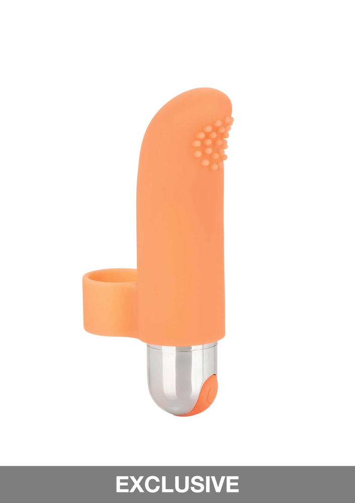 CalExotics Intimate Play Rechargeable Finger Tickler ORANGE - 3