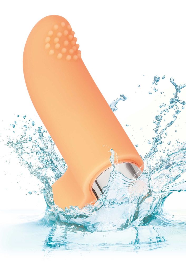 CalExotics Intimate Play Rechargeable Finger Tickler ORANGE - 4