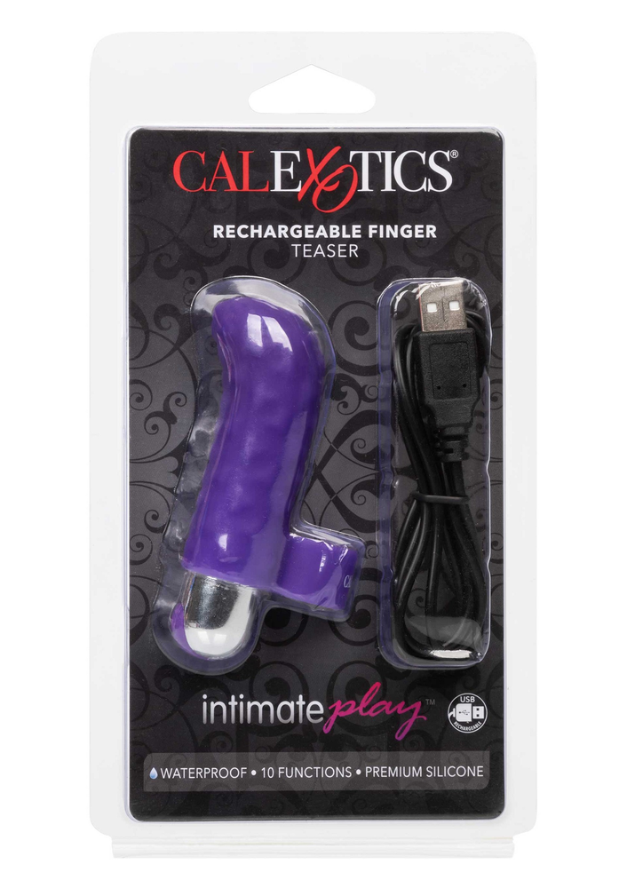 CalExotics Intimate Play Rechargeable Finger Teaser PURPLE - 7