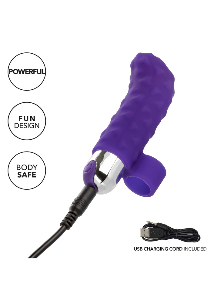 CalExotics Intimate Play Rechargeable Finger Teaser PURPLE - 3