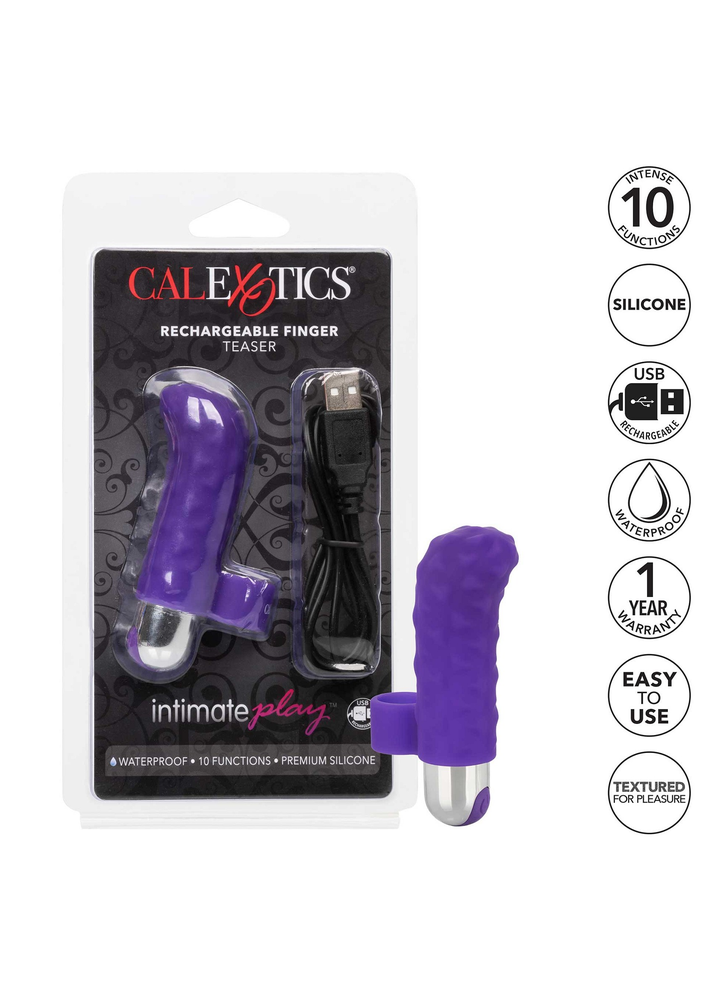 CalExotics Intimate Play Rechargeable Finger Teaser PURPLE - 2