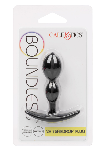 CalExotics Boundless 2X Teardrop Plug BLACK - 2