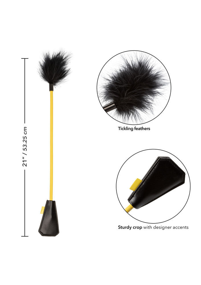 CalExotics Boundless Feather Crop BLACK - 3