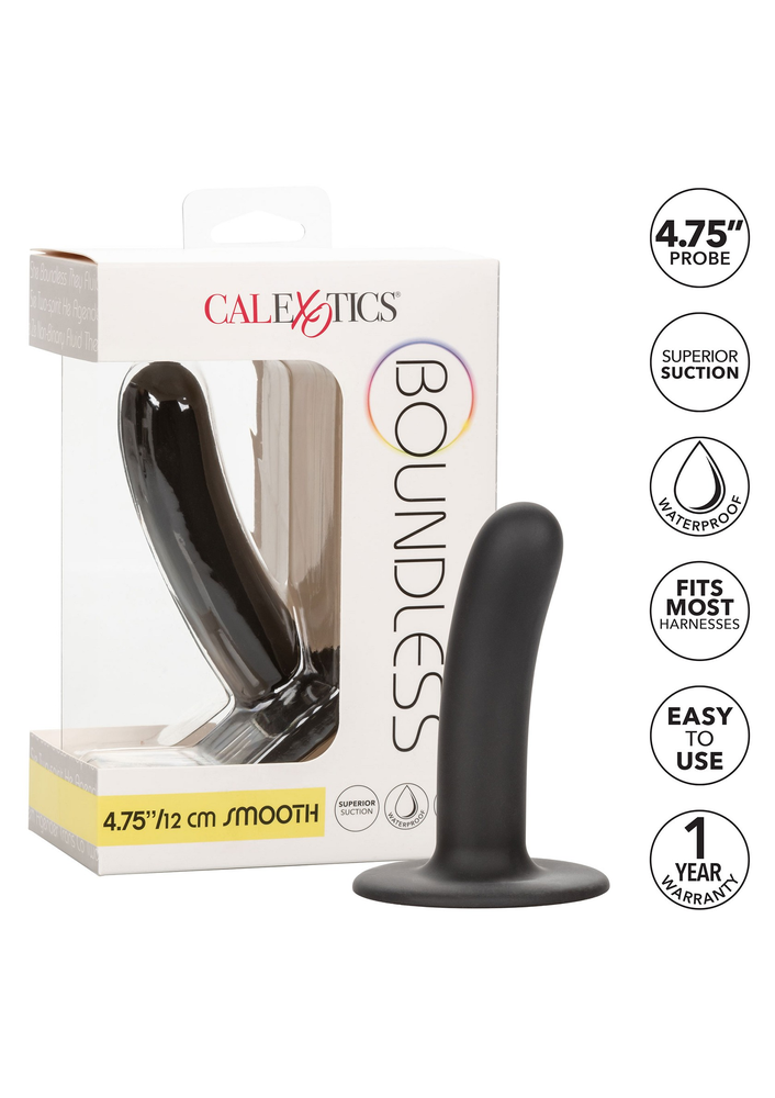 CalExotics Boundless 4.75”/12 cm Smooth BLACK - 0