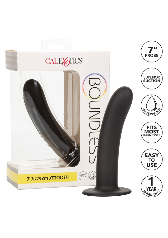 CalExotics Boundless 7”/17.75 cm Smooth BLACK - 3