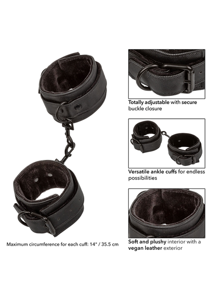 CalExotics Boundless Ankle Cuffs BLACK - 4