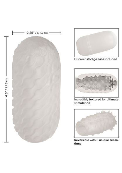 CalExotics Boundless Reversible Nubby Stroker TRANSPA - 4