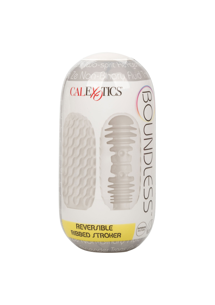 CalExotics Boundless Reversible Ribbed Stroker TRANSPA - 2