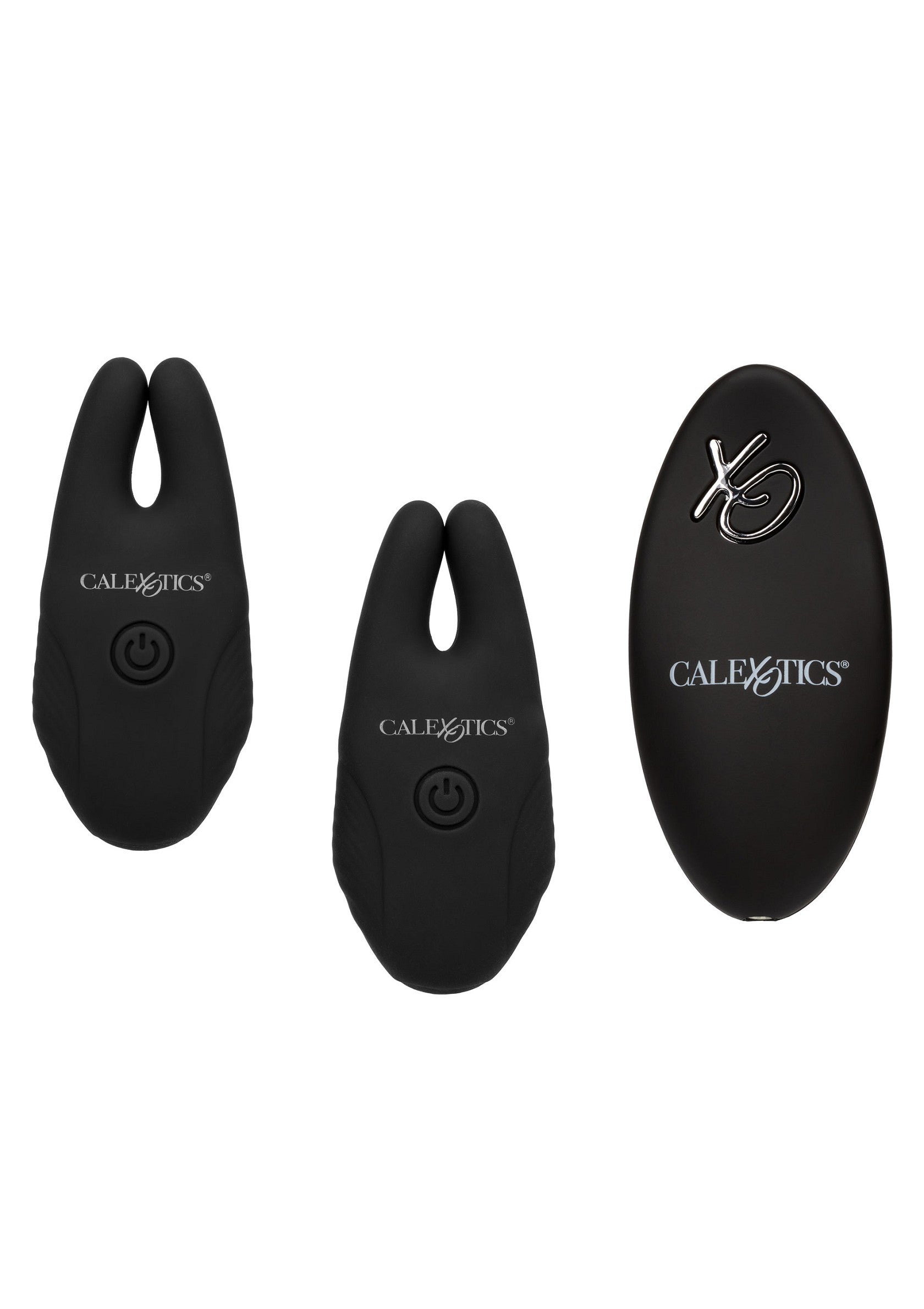 CalExotics Silicone Remote Nipple Clamps BLACK - 8