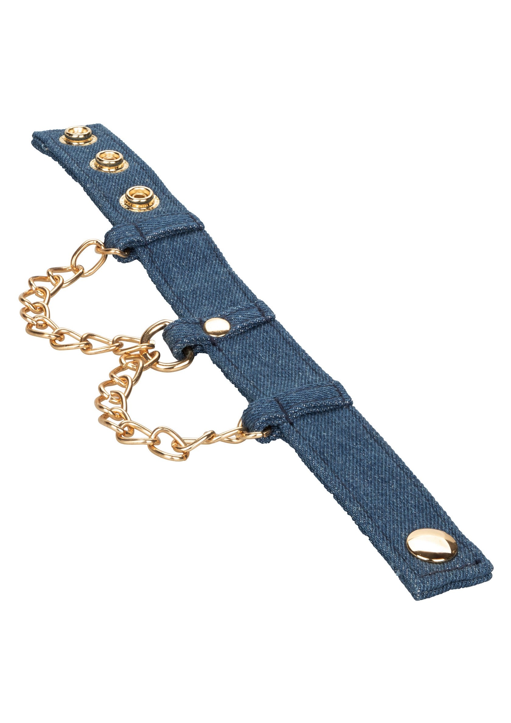 CalExotics Ride 'em Premium Denim Collection Wrist Cuffs BLUE - 343