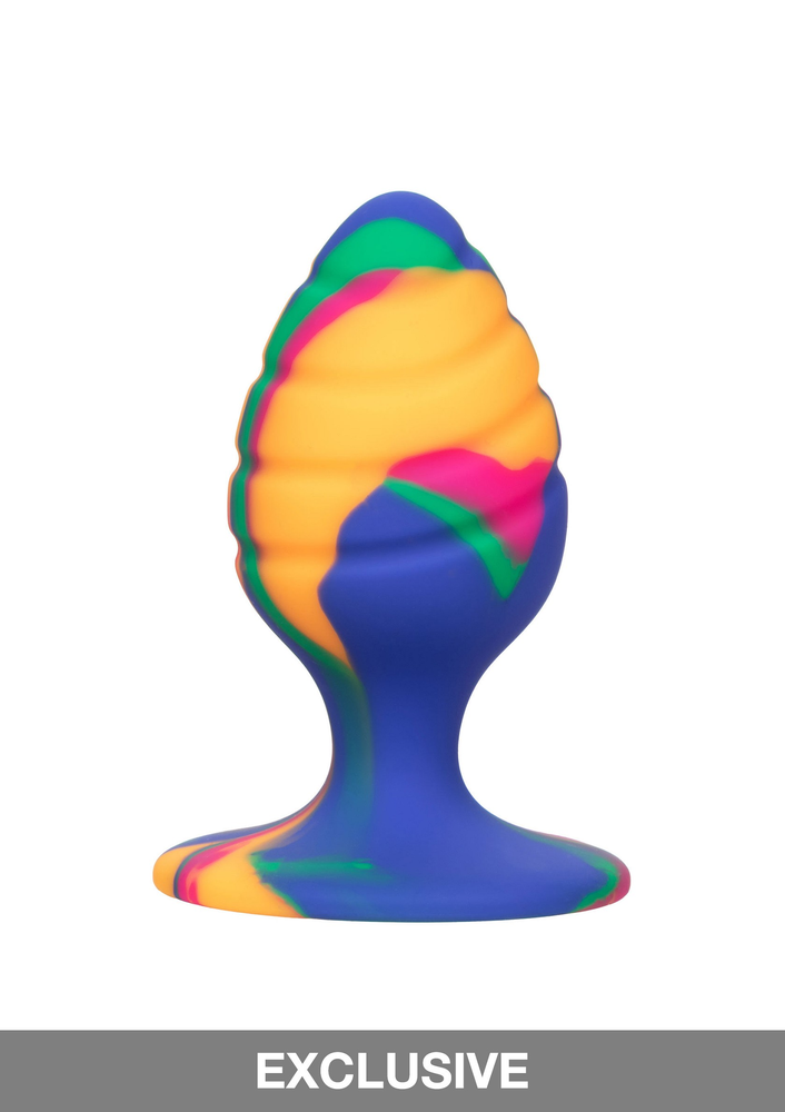 CalExotics Cheeky Medium Swirl Tie-Dye Plug MULTICOLOR - 7