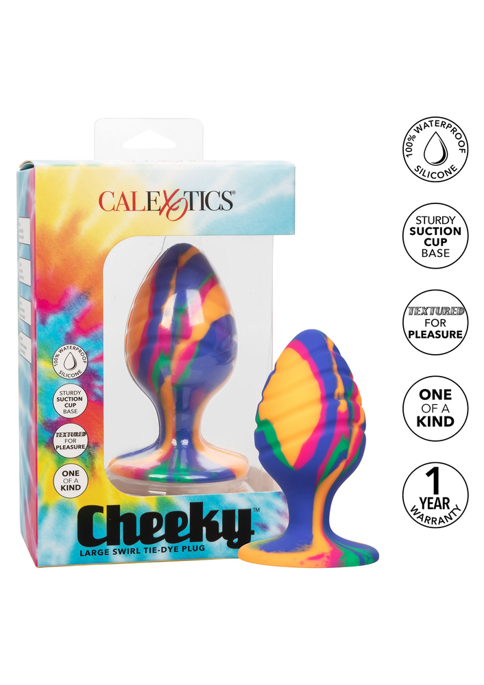 CalExotics Cheeky Large Swirl Tie-Dye Plug MULTICOLOR - 7