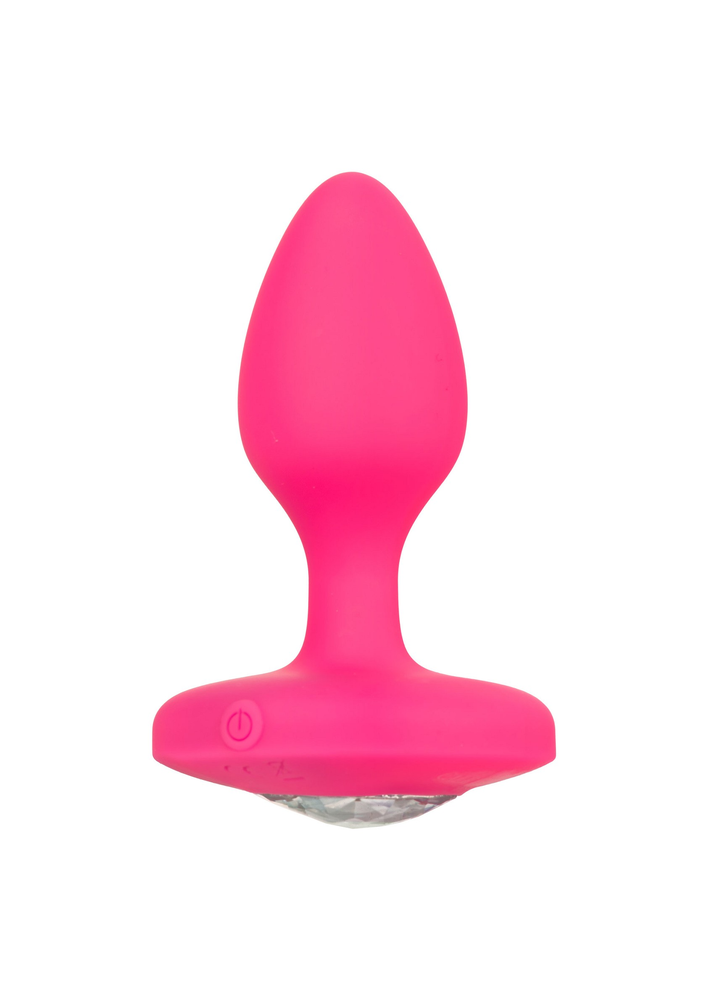 CalExotics Cheeky Gems Medium Rechargeable Vibrating Probe PINK - 8