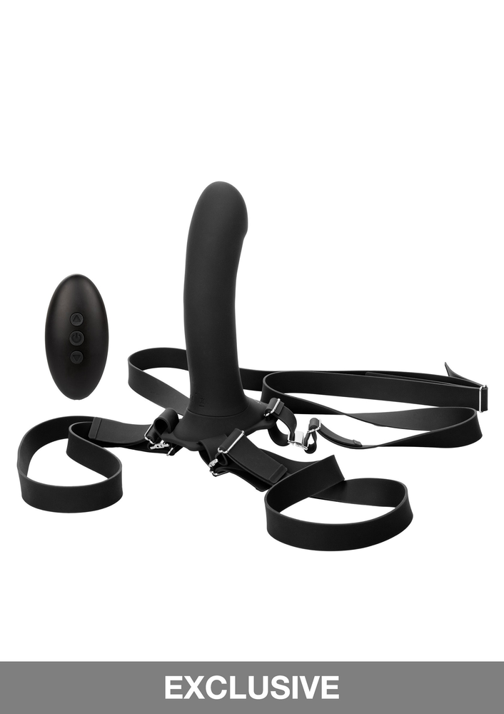 CalExotics Her Royal Harness Me2 Remote Rumbler BLACK - 12