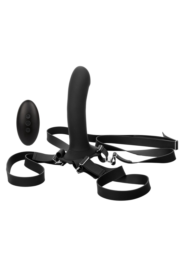 CalExotics Her Royal Harness Me2 Remote Rumbler BLACK - 1