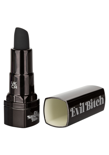 CalExotics Naughty Bits Evil Bitch Lipstick Vibrator BLACK - 8