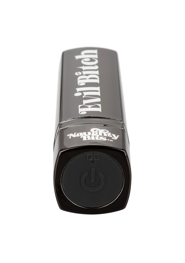 CalExotics Naughty Bits Evil Bitch Lipstick Vibrator BLACK - 12