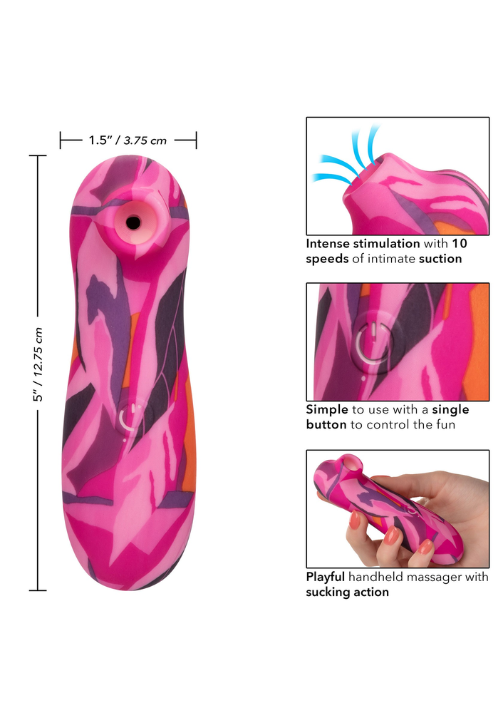 CalExotics Naughty Bits Suck Buddy Playful Massager PINK - 3