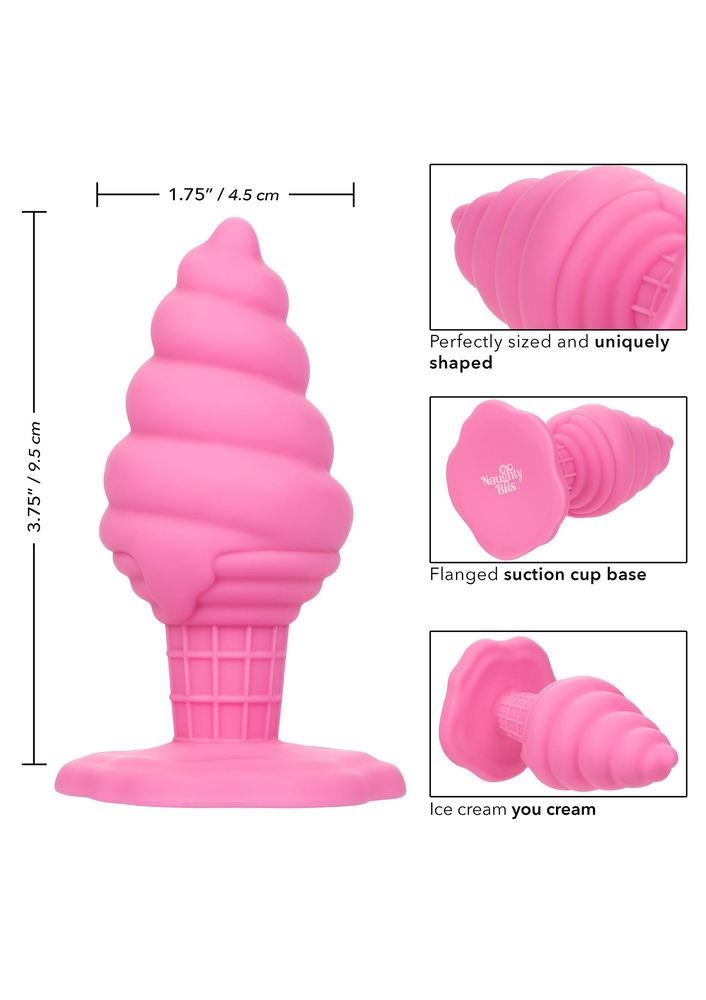 Yum Bum Ice Cone Butt Plug PINK - 5