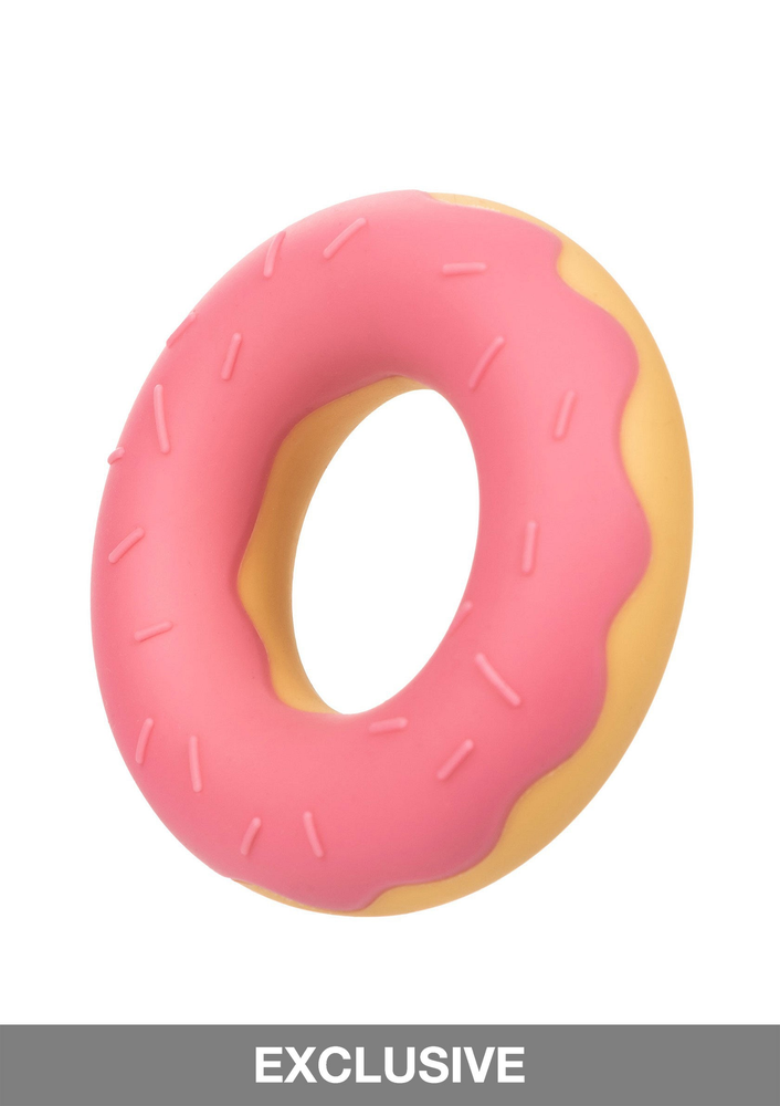 CalExotics Naughty Bits Dickin’ Donuts Silicone Donut Cock Ring PINK - 4