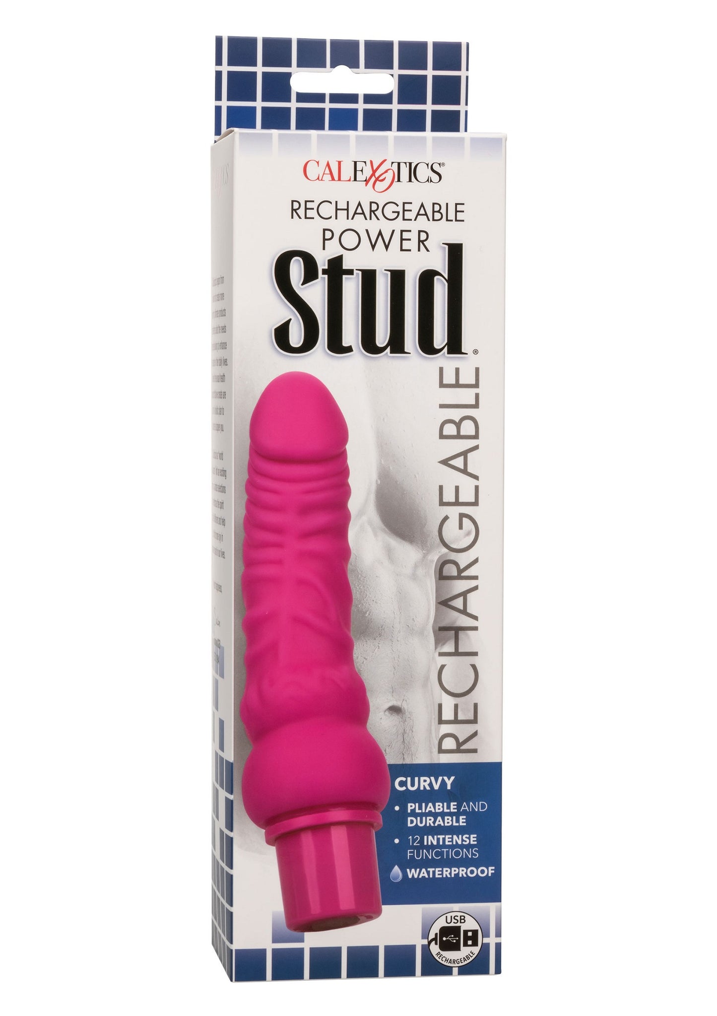 CalExotics Rechargeable Power Stud Curvy PINK - 7