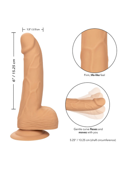 CalExotics Silicone Studs 6'/15.25 cm SKIN - 0