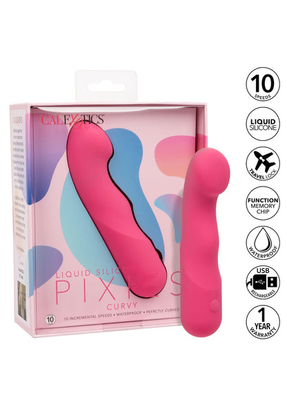 CalExotics Liquid Silicone Pixies Curvy PINK - 8