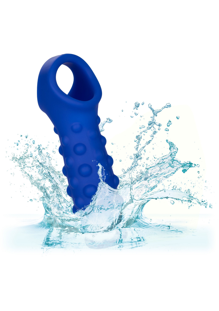 CalExotics Admiral Liquid Silicone Beaded Extension BLUE - 2