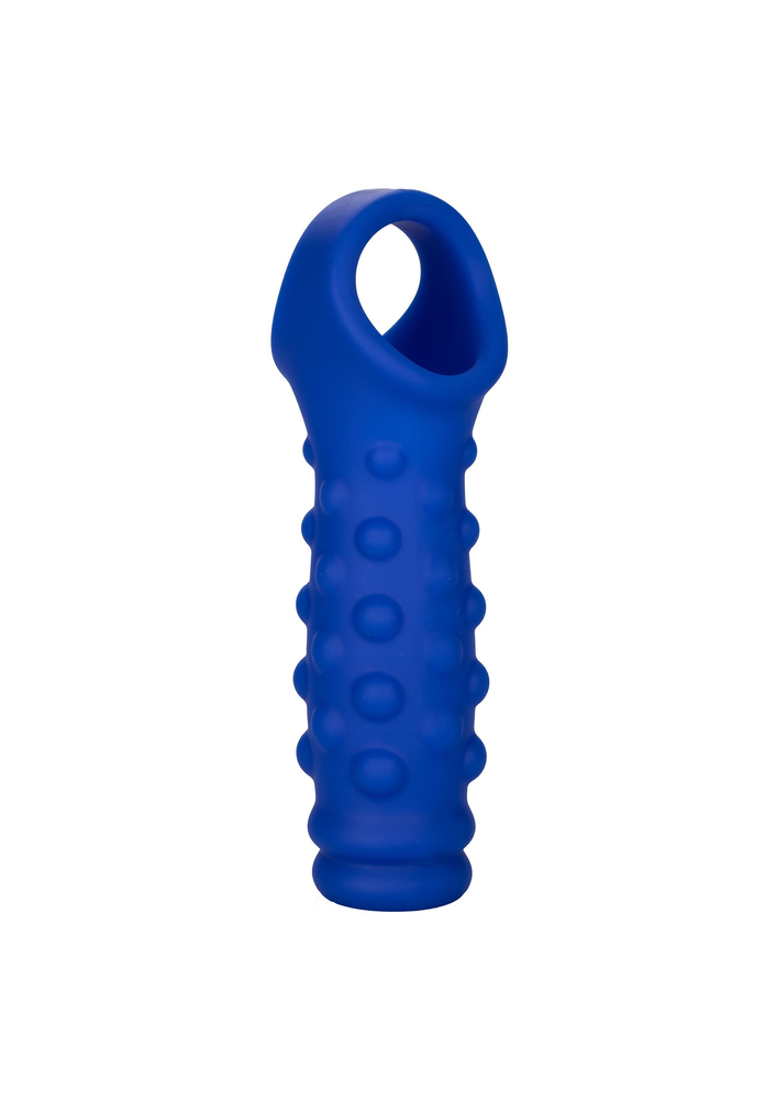 CalExotics Admiral Liquid Silicone Beaded Extension BLUE - 9