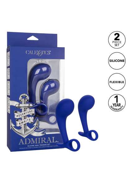 CalExotics Admiral Silicone Anal Training Set BLUE - 12