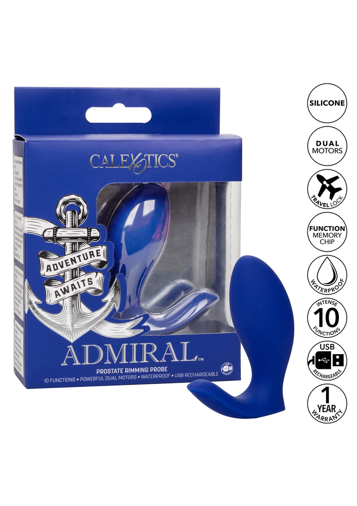 CalExotics Admiral Prostate Rimming Probe BLUE - 1