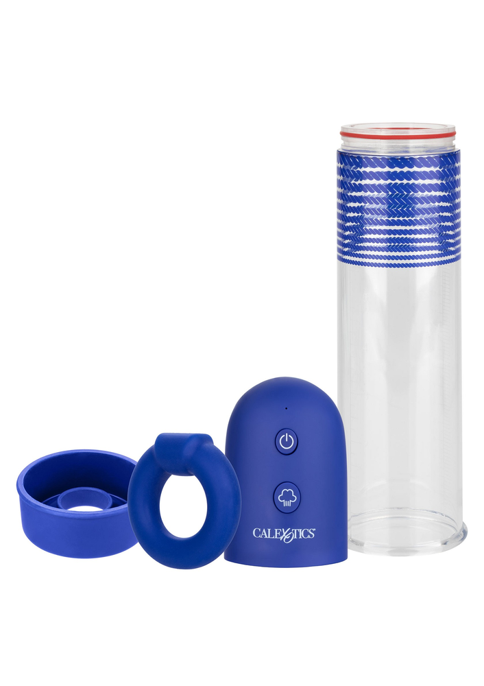 CalExotics Admiral Rechargeable Rock Hard Pump Kit BLUE - 3