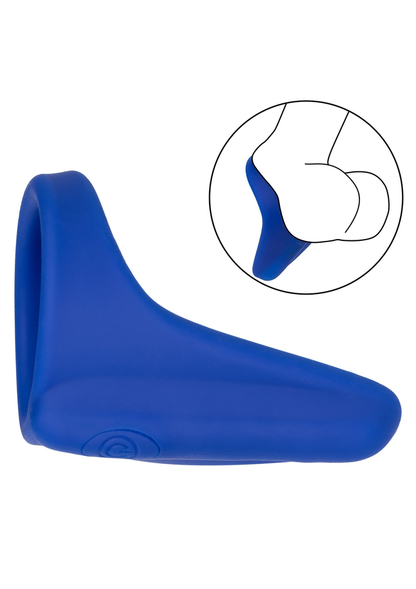 CalExotics Admiral Liquid Silicone Vibrating Perineum Massager & Ring BLUE - 7