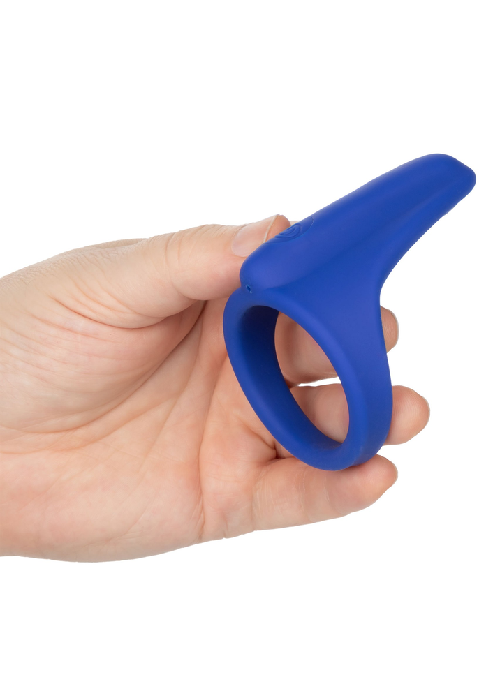 CalExotics Admiral Liquid Silicone Vibrating Perineum Massager & Ring BLUE - 10