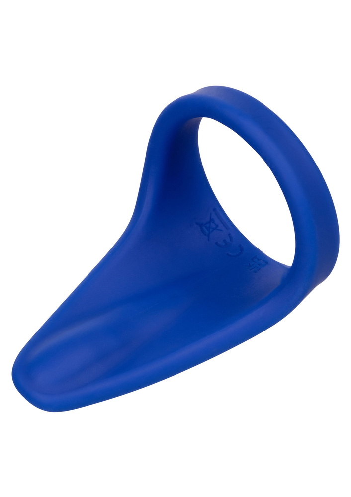 CalExotics Admiral Liquid Silicone Vibrating Perineum Massager & Ring BLUE - 0