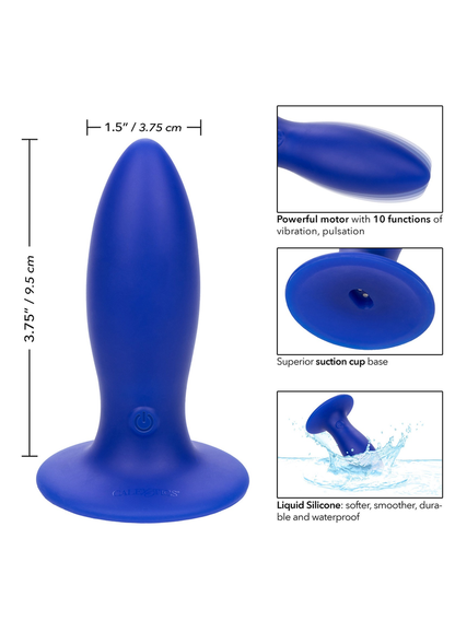 CalExotics Admiral Liquid Silicone Vibrating Torpedo BLUE - 5