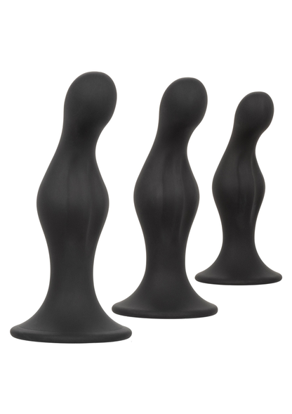 CalExotics Silicone Anal Ripple Kit BLACK - 1