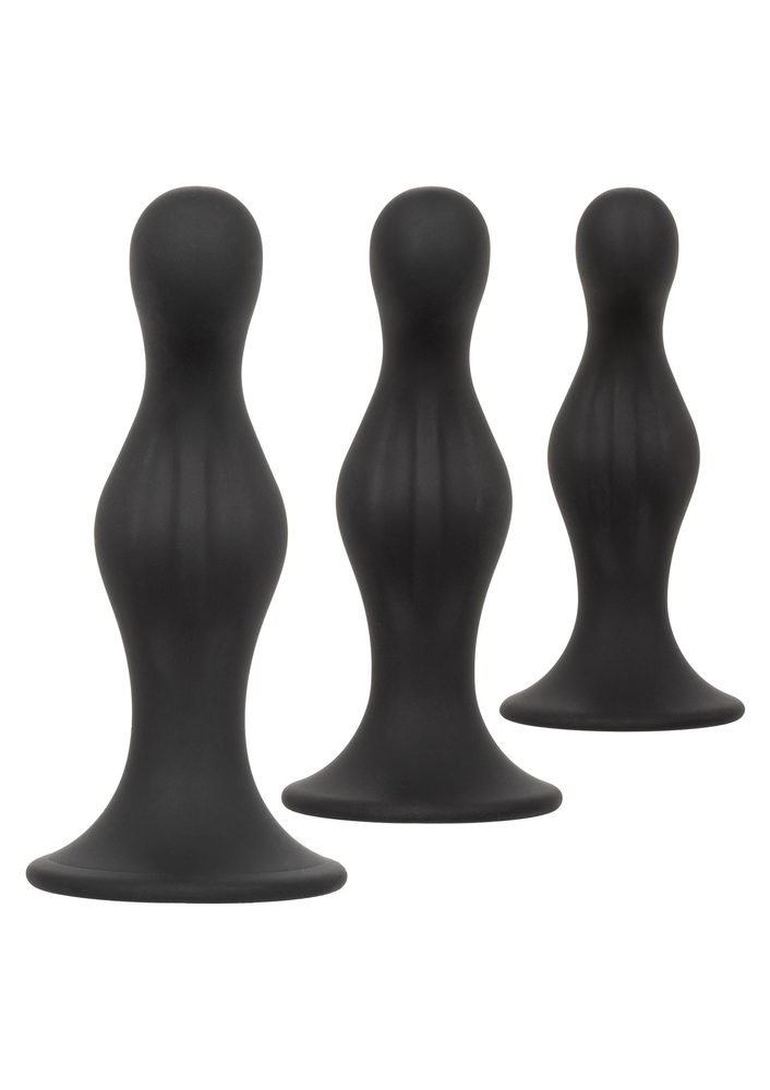 CalExotics Silicone Anal Ripple Kit BLACK - 5