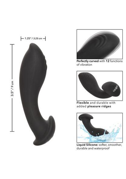 CalExotics Eclipse Liquid Silicone Flex Probe BLACK - 6