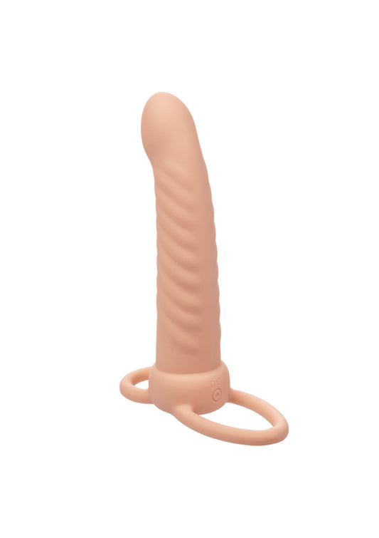 CalExotics Performance Maxx Rechargeable Ribbed Dual Penetrator - Heller Hautton