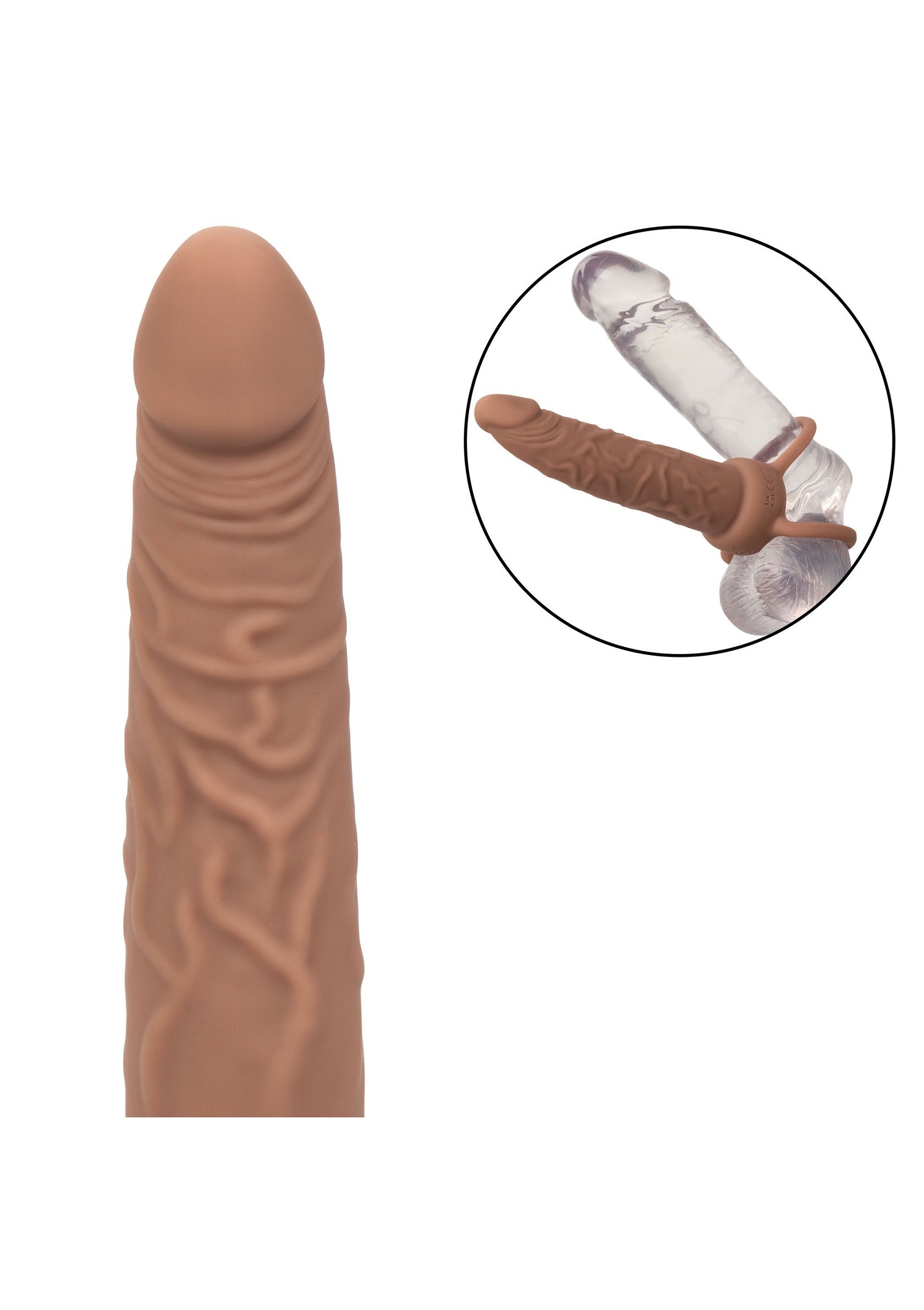 CalExotics Performance Maxx Rechargeable Dual Penetrator BROWN - 14