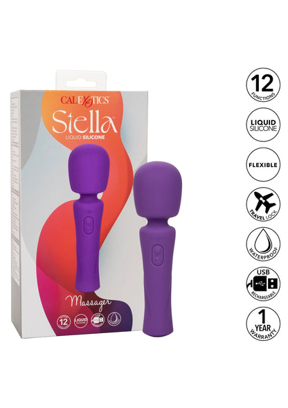 CalExotics Stella Liquid Silicone Massager PURPLE - 9