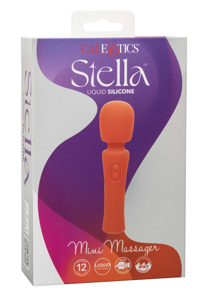 CalExotics Stella Liquid Silicone Mini Massager ORANGE - 4