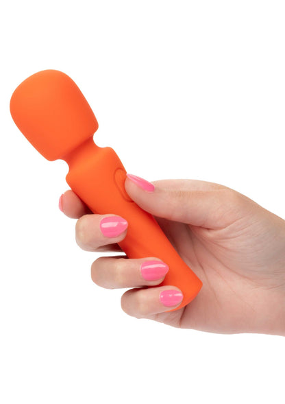 CalExotics Stella Liquid Silicone Mini Massager ORANGE - 6