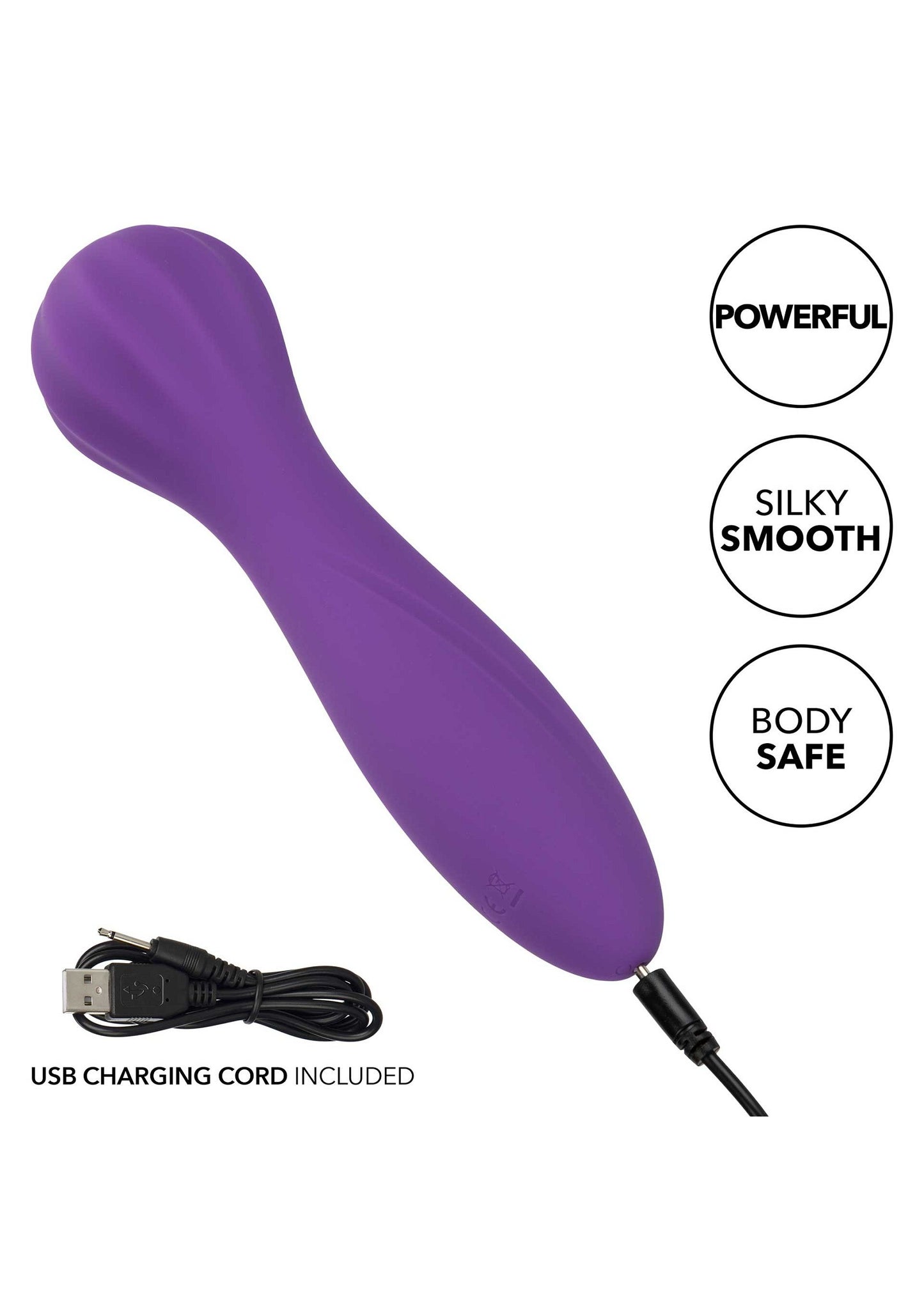 CalExotics Stella Liquid Silicone 'O” Wand PURPLE - 4