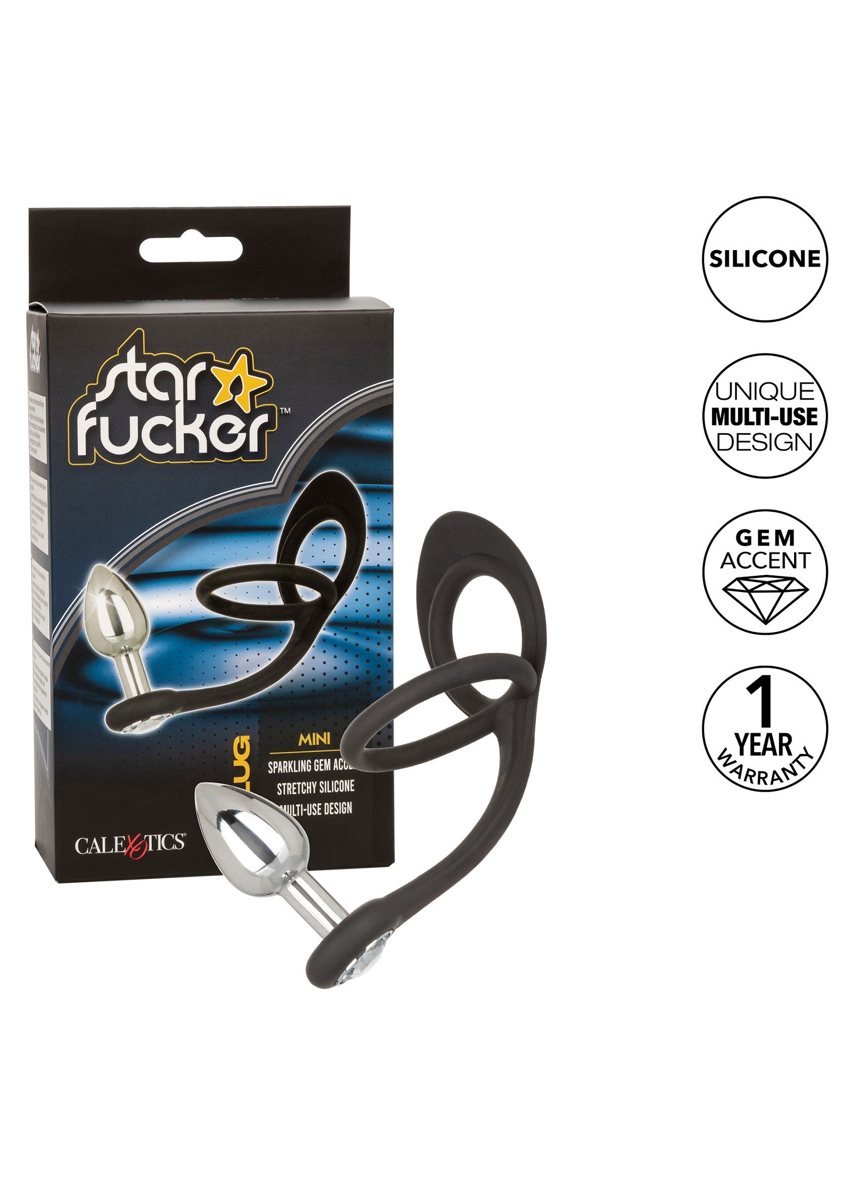 CalExotics Star Fucker Mini Plug SILVER - 11