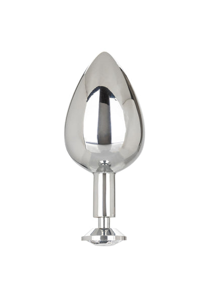 CalExotics Star Fucker XL Teardrop Plug SILVER - 12