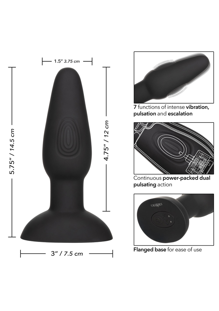 CalExotics Bionic Dual Pulsating Probe BLACK - 2